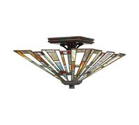QUOIZEL Plafón Maybeck en diseño Tiffany