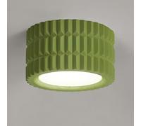 Lámpara de Techo Semiempotrada de Estilo Nórdico Moderno, Luminaria de Techo Led de Resina de 7 W para Vestíbulo, Luz de Techo para Pasillo Interior, Ideal para la Entrada./Verde Oscuro/8 cm