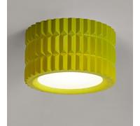 Lámpara de Techo Semiempotrada de Estilo Nórdico Moderno, Luminaria de Techo Led de Resina de 7 W para Vestíbulo, Luz de Techo para Pasillo Interior, Ideal para la Entrada./Verde Claro/8 cm
