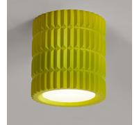 Lámpara de Techo Semiempotrada de Estilo Nórdico Moderno, Luminaria de Techo Led de Resina de 7 W para Vestíbulo, Luz de Techo para Pasillo Interior, Ideal para la Entrada./Verde Claro/15 cm