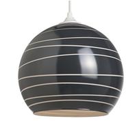 Lámpara de techo Shadow negro, colgante de cristal, 40 W, color negro, 30 x 30 cm