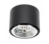 Lámpara de techo Spectrum Chloe AR111 GU10 LED Negra Redonda Ø12 cm 50W