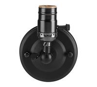 Lámpara de techo vintage con interruptor giratorio para decoración, 220 V, E26, E27, retro, vintage, lámpara de techo, adaptador, iluminación para cocina, dormitorio (negro)