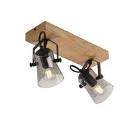 Lámpara De Techo Vintage Diseño 2 Focos E14 B: 38 Cm Pequeña Cocina