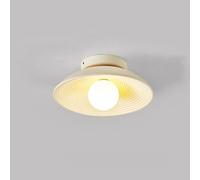 Lámpara de Techo Vintage, Lámpara de Techo Zen China, Lámpara de Entrada Estilo Wabi-Sabi para B&B, Lámpara de Balcón, Lámpara de Pasillo, Lámpara de Entrada, Blanca/Crema