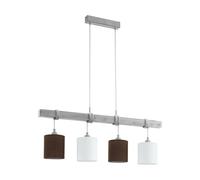 Lámpara De Techo Vintage Rústica De Madera 4 Luces GL0491