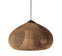 Lámpara de techo Wabi Sabi Wind con pantalla de mimbre, lámparas colgantes creativas vintage, lámpara de arte bohemia de ratán, lámpara de araña tejida a mano para isla de cocina, dormitorio y sala d
