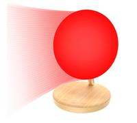 Lámpara de terapia de luz, luz nocturna roja con brillo de 5 niveles y 4 modos de color, 670 nm ajustable USB luz roja lámpara de luz nocturna para dormir, alivio del estrés y relajación