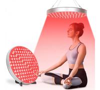 Lámpara de terapia de luz roja, panel LED con soporte, combinación de luz profunda de 660 nm e infrarroja cercana de 850 nm, dispositiv