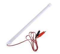 Lámpara de tiras de tubo de luz interior LED con cable de clip de | Tiras de luz Interior LED para de 12V 36LED, lámpara de tiras de tubo rígido resistente agua, luces de
