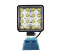 Lámpara de Trabajo LED 4 Pulgadas, 16 Luces, Cabeza Giratoria(B) | Para Taller y Obra, y Fija, para ideal para Mecánicos, Hecho de ABS, 16 LEDs