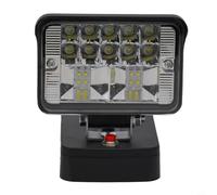 Lámpara de trabajo LED compatible con AEG/RIDGID 18 V Li- para batería de ion de litio, linterna de 30 W, cabeza de aleación de zinc para taller, camping para obras