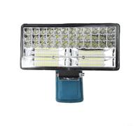 Lámpara de trabajo LED de 8 pulgadas con 84 ledes | Faro de trabajo inalámbrico con batería compatible con bosch, 2 niveles de brillo, carcasa ABS resistente
