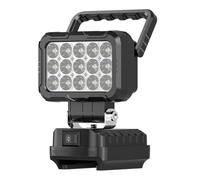 Lámpara de trabajo LED inalámbrica para Ma-Kita, con 2 puertos USB de carga para linterna de batería Ma-Kita, perfecta para acampar, senderismo, pesca,cortes de energía, taller (sin batería)