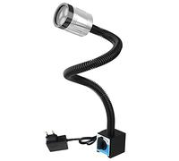 Lámpara de trabajo led magnética de cuello de cisne flexible 900 lúmenes IP66 lámpara a prueba de agua para máquinas herramientas torno fresadora taladro iluminación industrial