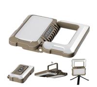 Lámpara de trabajo LED recargable | Luminaria 5 modos 1000 LM impermeable plegable ajustable, lámpara de camping LED, para taller de gimnasio, mecánico, camión, garaje, inspección, reparación de