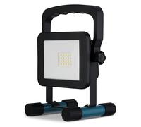 Lámpara de trabajo LED REV - 10 W, 1400 lm, IP54 (interior y exterior) - Lámpara de trabajo con batería recargable (2 horas de autonomía), color negro