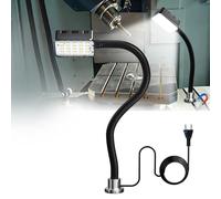 Lámpara de trabajo magnética, LED 15W 6000K para máquinas, con cuello de cisne flexible y base magnética fuerte, para banco de trabajo, costura, torno, parrilla, taller, iluminación industrial