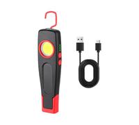 Lámpara de trabajo portátil recargable magnética brillante sin cable | Proyector de astillero portátil y recargable para acampar, salidas al aire libre, pesca, taller y