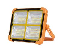 Lámpara de trabajo solar LED recargable ErayLife de 100 W y 348 LED, portátil, con base magnética, resistente al agua y alimentada por bater