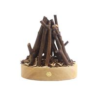 Lámpara de troncos USB - Luz LED 3D recargable, modos ajustables, falsa chimenea eléctrica | Pequeña luz nocturna decorativa de madera de calefacción para las vacaciones, iluminación inambiente