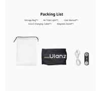 Lámpara de tubo de aire Ulanzi UA20 de 20 W, bicolor, plegable y portátil.