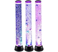 Lámpara De Tubo De Burbujas, Luz Nocturna LED De 2,5 Pies para Dormitorio De Niños, 7 Colores Cambiantes, Tubo De Agua, Lámpara De Lava, Lámpara De Pie De Acuario para Decoración De Sala De Estar,