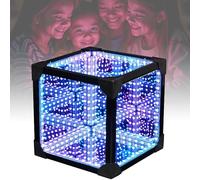 Lámpara De Túnel Multicolor Con Control Remoto/aplicación, Luz Artística RGB Con Interfaz USB, Túnel De Espejo 3D, Luz De Juego De Arte, Lámpara Decorativa Multicolor Para Dormitorio(15 * 15 * 15CM)