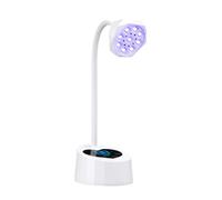 Lámpara de uñas de 27 W con base de corazón, luz de secado rápido, recargable para salones, uso doméstico y de viaje, secado rápido, luz flexible