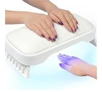 Lámpara de uñas de 48 W. Combina con cojín para uñas, esmalte de gel endurecido y reposabrazos.