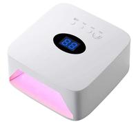 Lámpara de uñas LED inalámbrica profesional, secador de uñas de gel UV recargable de 54 W con 3 temporizadores, luz de manicura portátil para uso en salón en casa