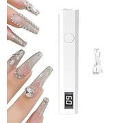 Lámpara de uñas UV, lámpara de uñas LED - Luz de gel polaco con 3 temporizador - Secador de uñas compacto pequeña manicura - Luz para principiantes