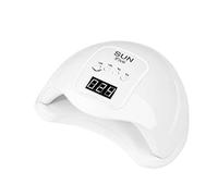 Lámpara de uñas UV, secador de esmalte de gel LED de 48 W con sensor automático y 4 temporizadores, máquina de manicura de curado rápido, blanco