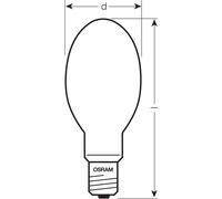 Lámpara de vapor de sodio NAV-E 150W SUPER 4Y 4052899418226