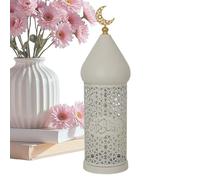Lámpara de vela grande - LED de metal hueco para decoración del hogar, luz decorativa de ambiente interior, categoría de iluminación de escritorio, altares de noche, salas de estar, escritorios