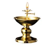 Lámpara de vintage - Portavelas regulable, accesorio de iluminación de mesa con diseño clásico que ofrece un brillo cálido | Pieza decorativa para el hogar, sala de estar, sala de té, ambiente