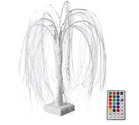 Lámpara Decorativa Iluminada para árbol de Ramas de Abedul, Luces LED para árbol de Sauces, Luces de Rama de Cadena de 16 Colores para Decoración del Dormitorio del Hogar