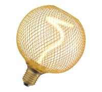 Lámpara Decorativa LED E27 OSRAM Metal Jaula Dorada 170 lm 1800K 12,5 cm