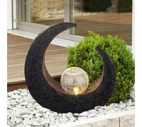 Lámpara decorativa LED solar de Lindby Adem, marrón rojizo, cristal, 31 cm True