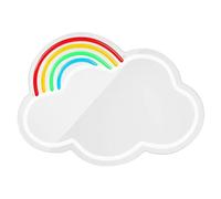 Lámpara decorativa Mirror LED Cloud (4 W, 32 x 26 cm, Interruptor, Espejo Nube)