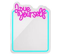 Lámpara decorativa Neon Mirror (5,2 W, 34,5 x 44 cm, Interruptor, Espejo Love)
