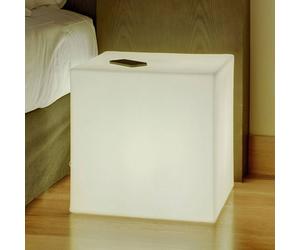 Lámpara decorativa Newgarden Cuby, forma de cubo, altura 20 cm