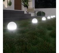 Lámpara decorativa para exteriores con globo acrílico blanco y base negra, construida para soportar condiciones climáticas adversas para uso exterior (C)