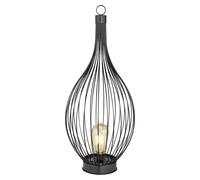 Lámpara decorativa solar (0,06 W, Negro, Ámbar, IP44)