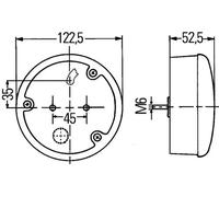 Lámpara del intermitente derecha montaje exterior 2BA 964 169-311 HELLA
