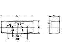 Lámpara del intermitente derecha montaje exterior 2BE 003 184-061 HELLA