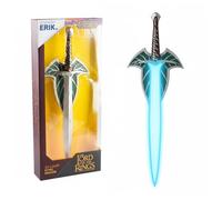 Lampara El Señor de los Anillos - Lampara pared SIN Cable, Figura Daga Dardo con LUZ LED (Incluye Anclajes) Decoración habitación: El Señor de los Anillos Regalos Merchandising (Bateria recargable)