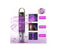 Lámpara eléctrica UV antimosquitos de 2000 V, trampa eficaz para insectos en interiores y exteriores de hasta 100 m².
