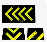 Lámpara electrónica para camión/Remolque de 18 x 33 Pulgadas, Pantalla de película Negra, Letrero de Flechas Viales LED Intermitentes (USB)