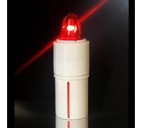 LÁMPARA ELECTRÓNICA VOTIVA PARA CEMENTERIO - BATERÍA EXTRADURADERA 1,5 AÑOS/8 MESES | Velas LED a batería para cementerio extraduraderas 245/547 días. (ROJO FIJO, GRANDE - LOCULO)